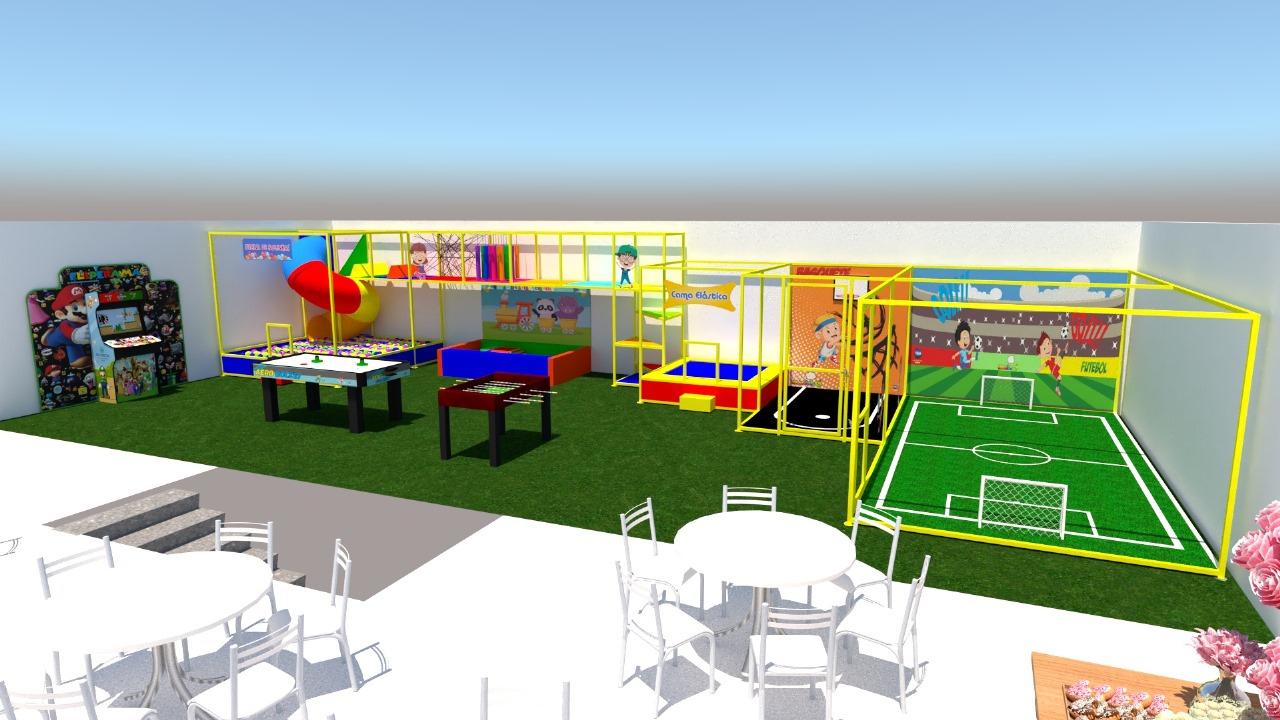 Render 3D — vista frontal