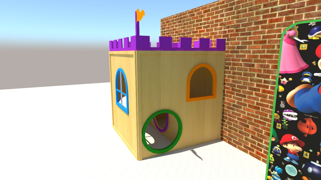 Render 3D — Casinha lateral